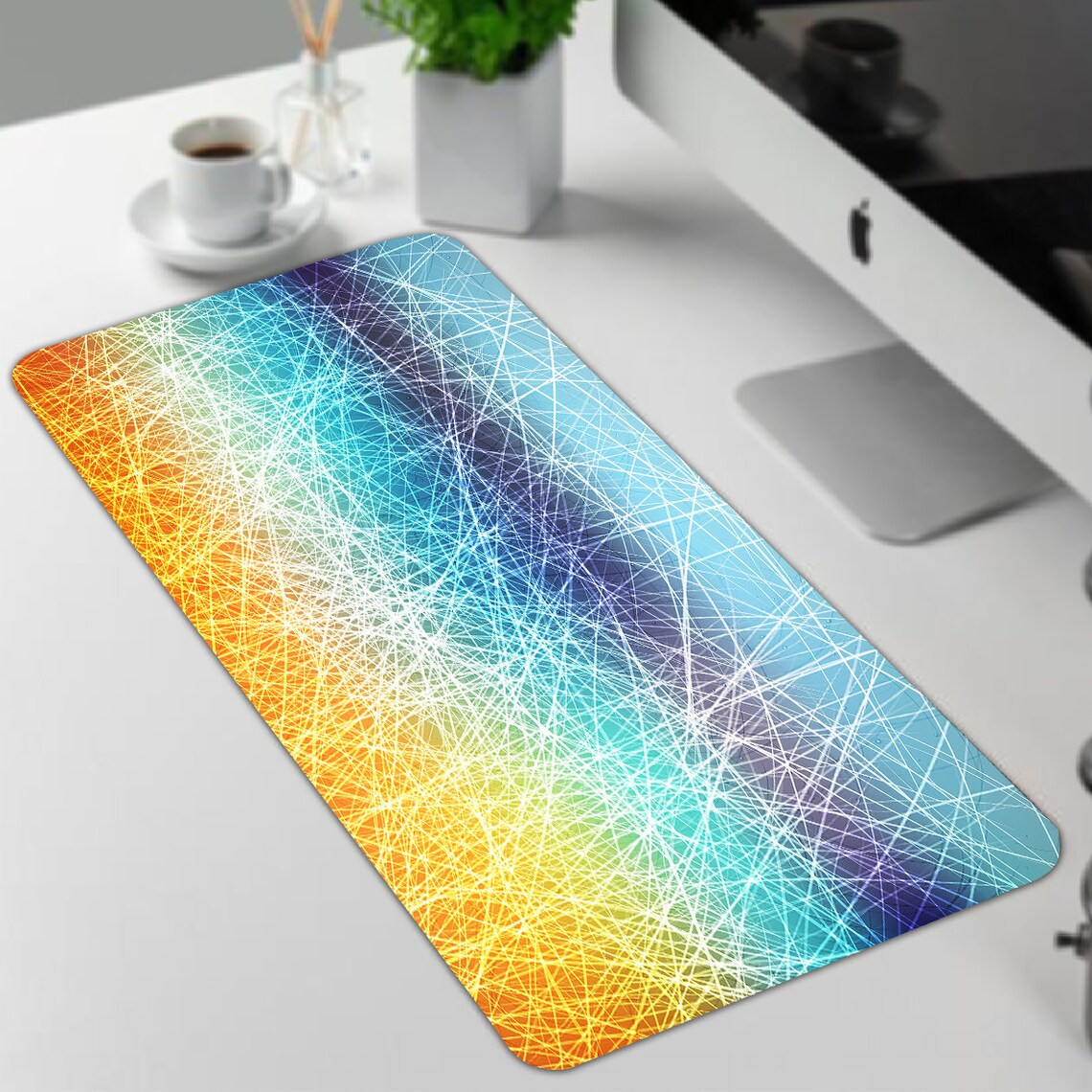 Leather MousePad Protector Abstract Mousepad Art 26 | Etsy