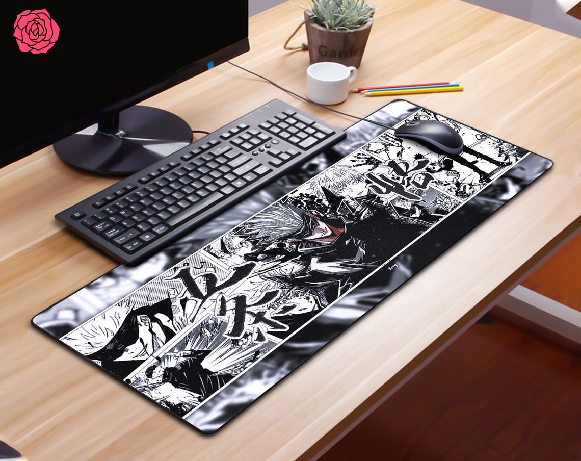 Comic characters mouse pads Manga anime desk pad Desk mat Etsy