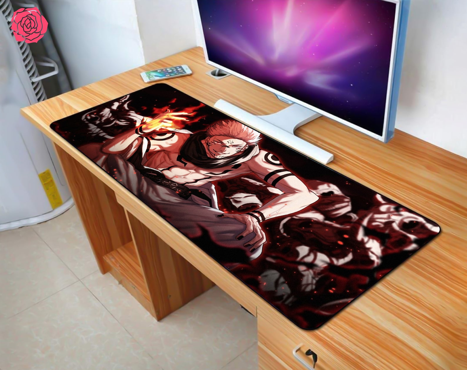 Comic characters mouse pads Manga anime desk pad Desk mat Etsy
