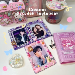 3D Decoden Toploader-Cusom K-Pop /Anime / Manga Decoden Top Loader Decorated Decoden PC Holders. / toploaders deco cute collecting - decoden