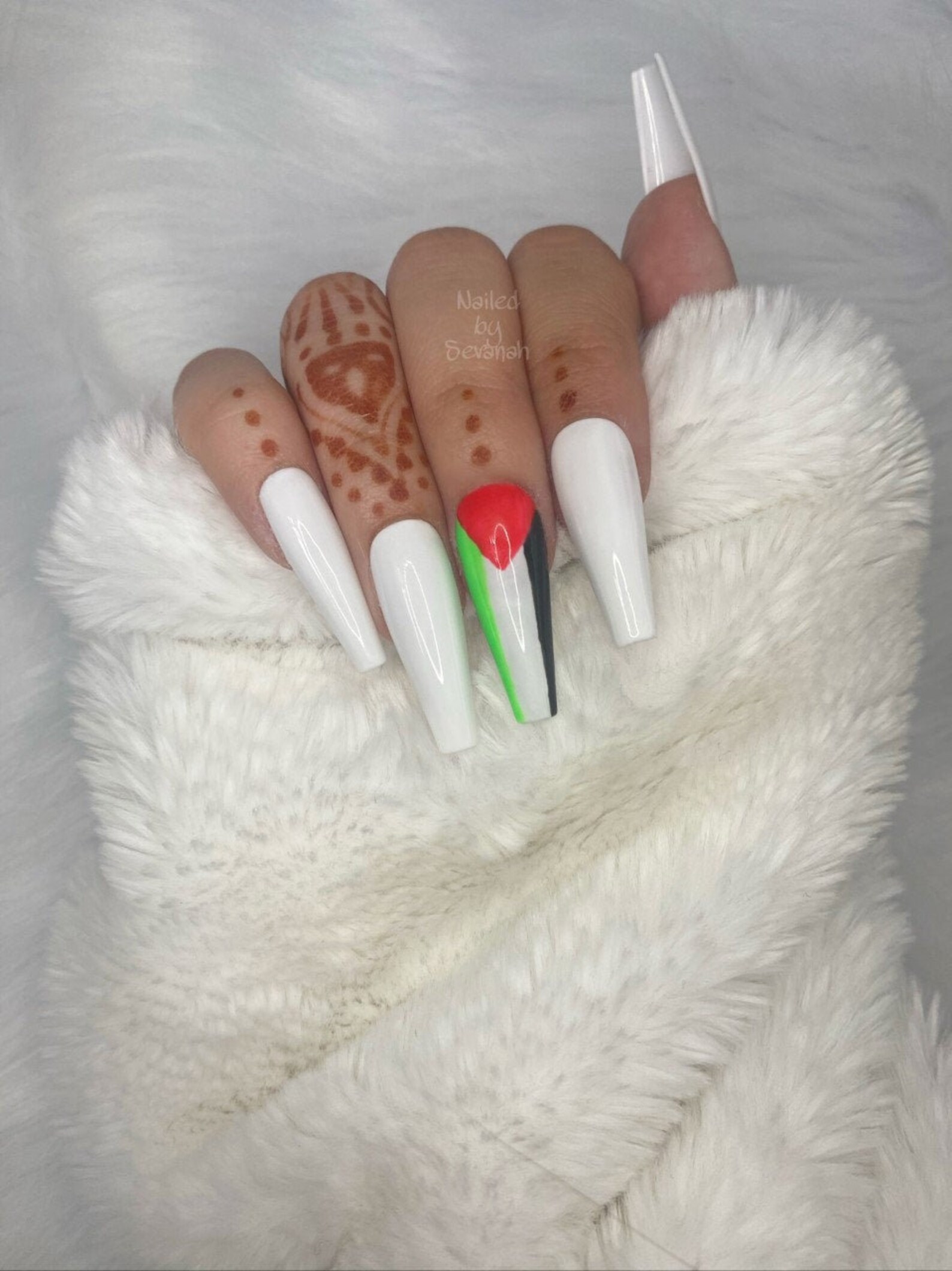 PALESTINE Press on Nails Palestine Flag Red Green Black White Etsy