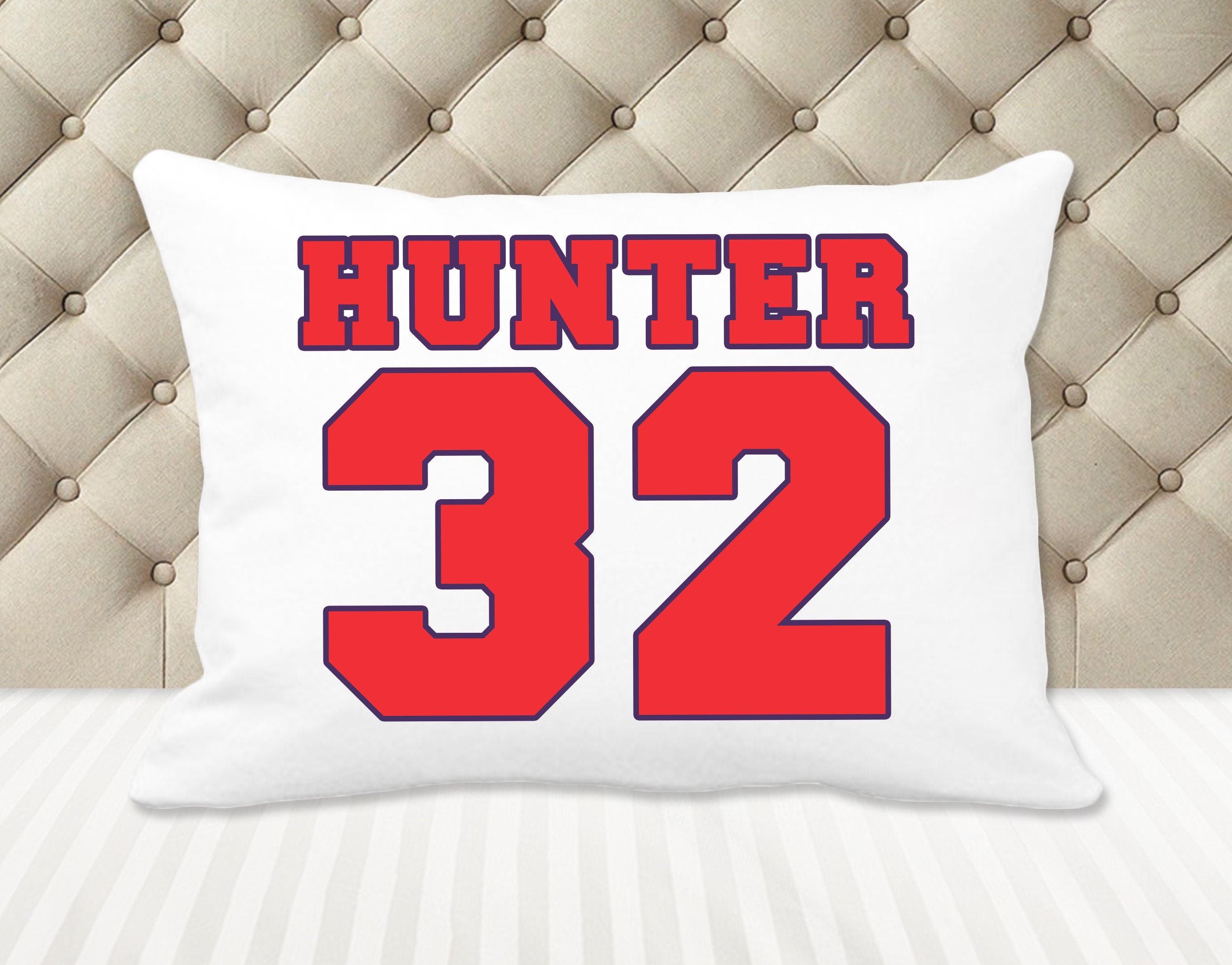 Personalized Pillowcase Custom name Pillow case Custom number Etsy