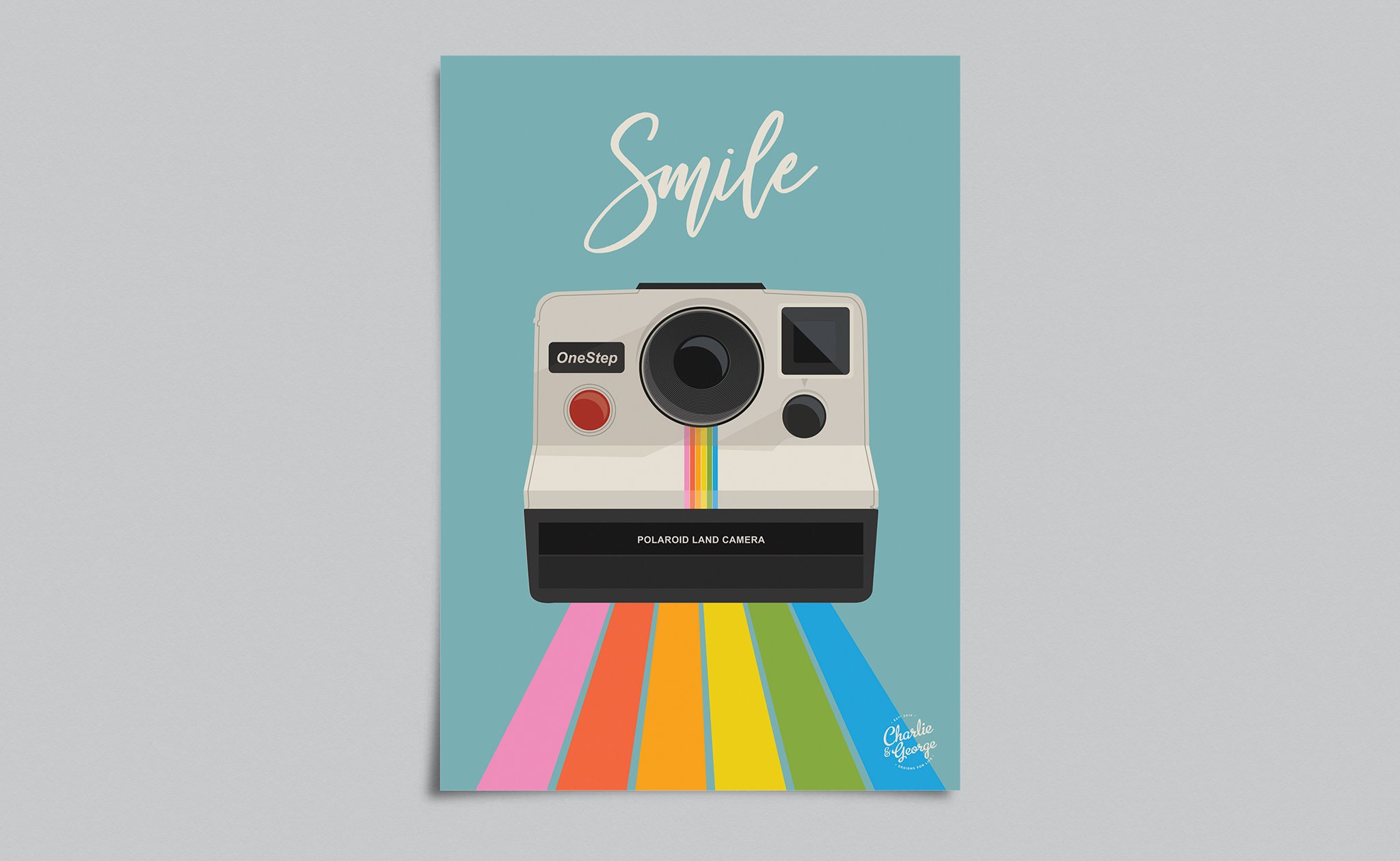 Polaroid camera print traditional camera print Smile Home | Etsy