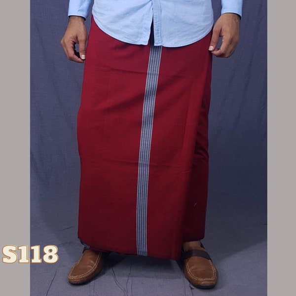 Telai a mano dello Sri Lanka Sarong in cotone 100% / Sarong da donna per uomo / Sarong Batik Lungi dello Sri Lanka