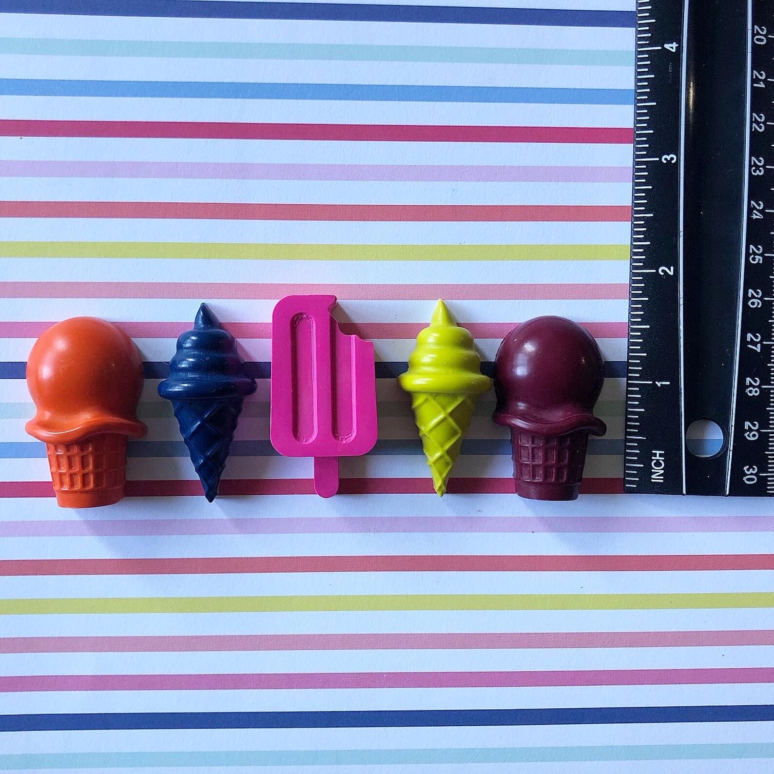 Ice Cream Crayons Summertime Crayons Sweet One Party Etsy