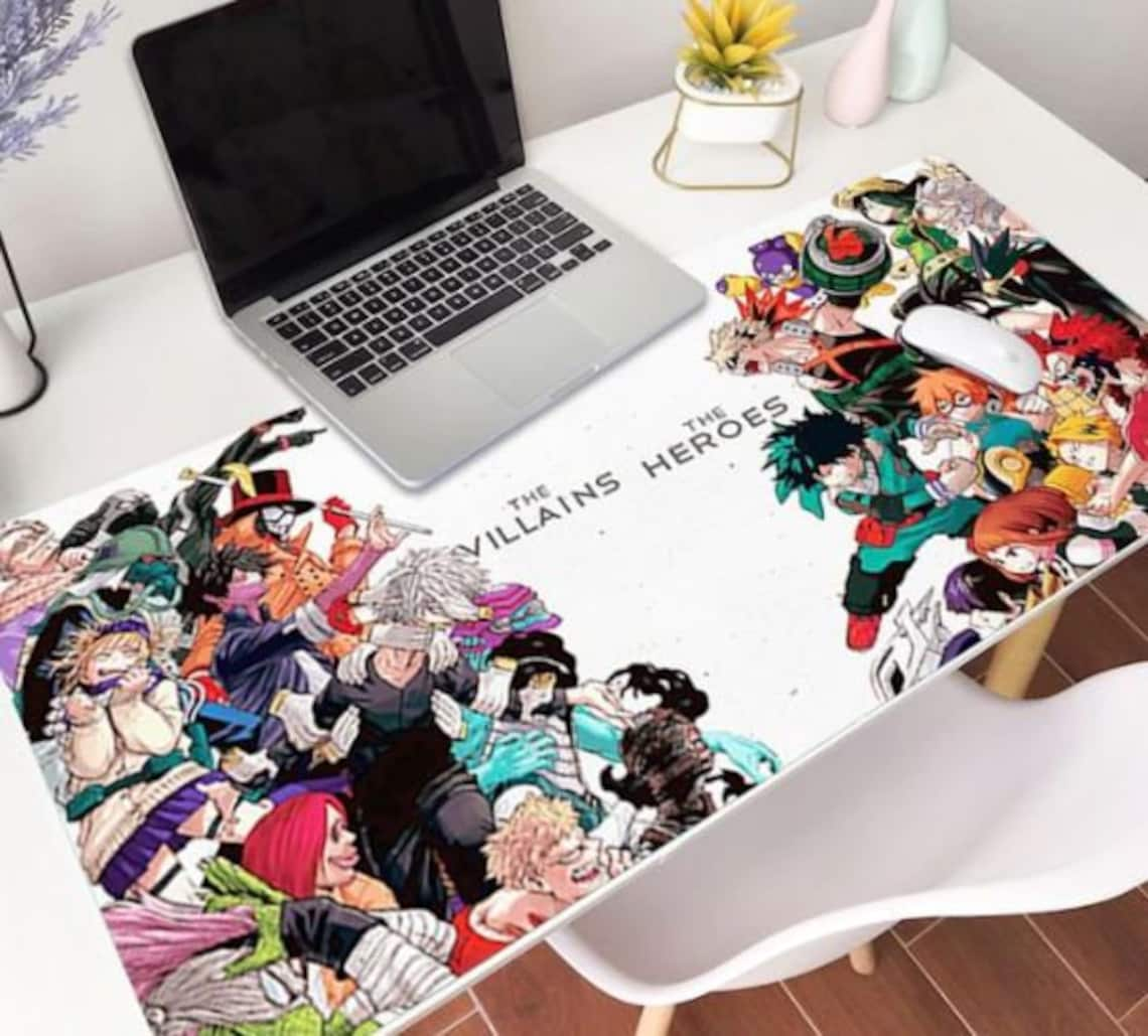 Anime Desk Mat Custom Desk Mat Anime Desk Pad Mousepad 10 Etsy 