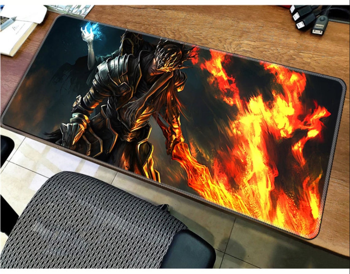 Dark Souls Mouse Pad Anime Mouse Pad Extra Large Mouse Pad Etsy