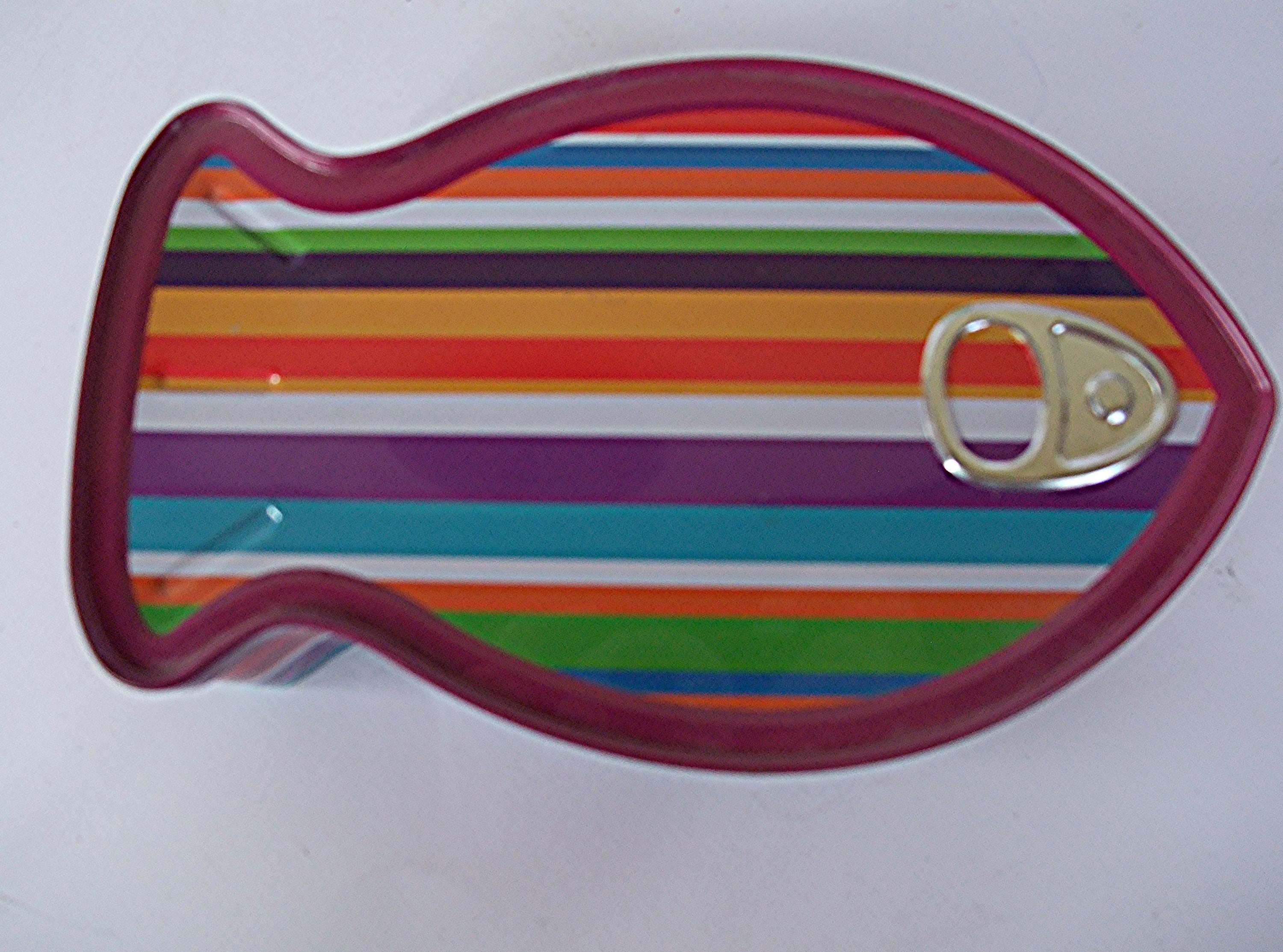 Boite Métallique en Forme de Poisson, Vintage