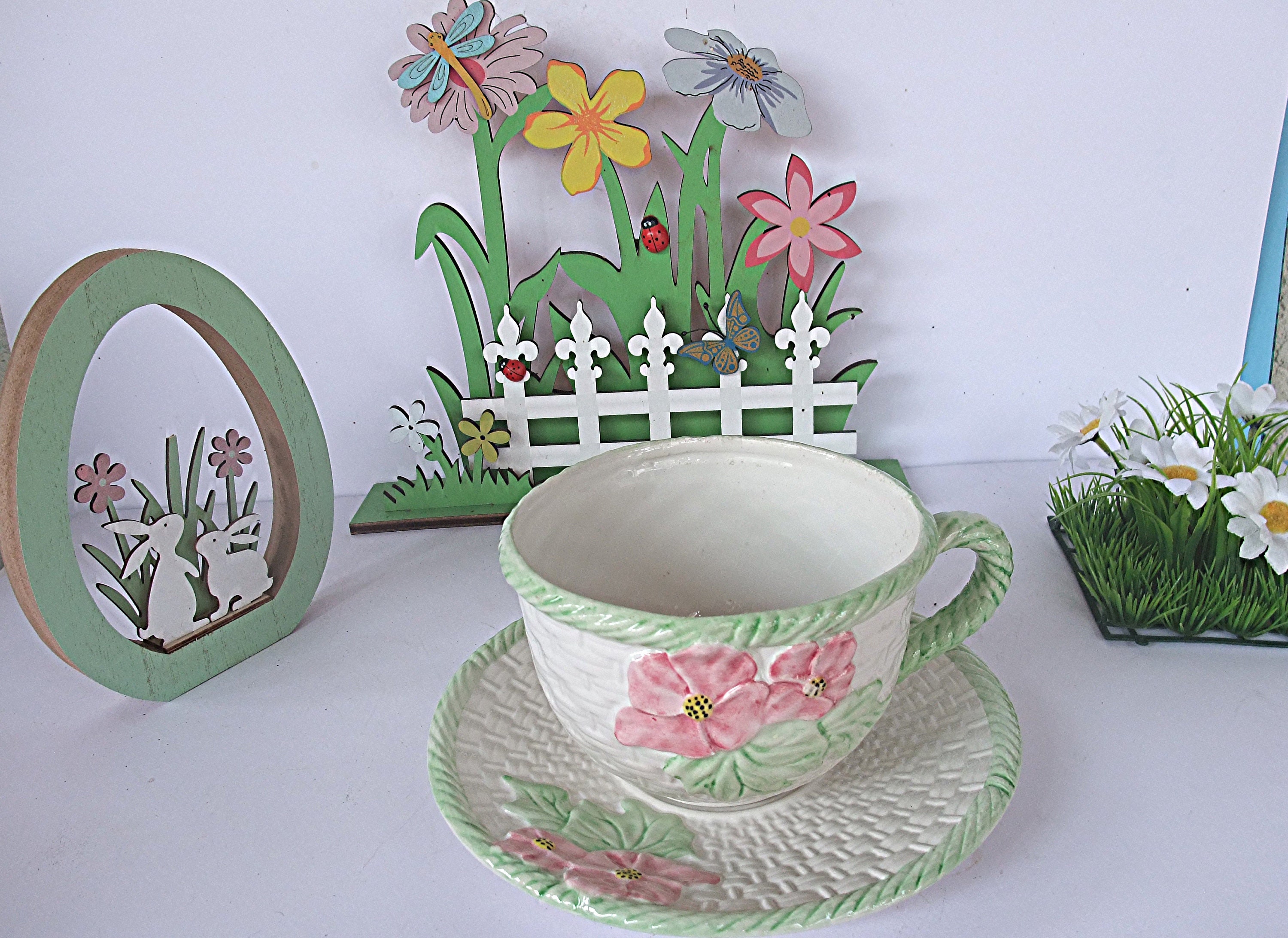 Ancien Bol et Soucoupe Pour Petit Déjeuner