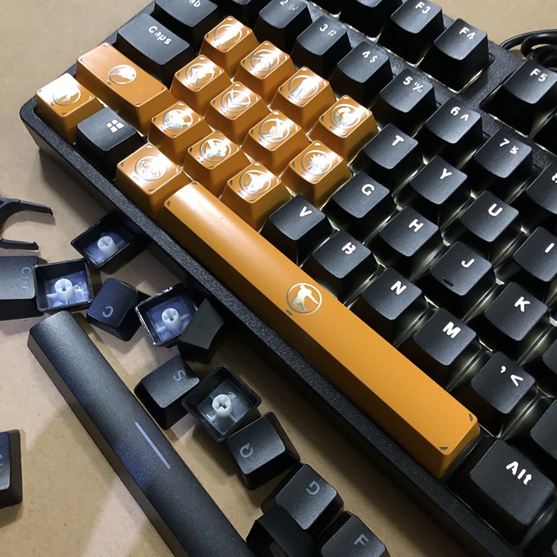 EBLUE PUBG Laser engraving Pro Key Cap set Mechanical Etsy