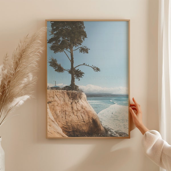 Pacifica Paradise | California Photography | Luxury Eco Print || beach, blue, minimalistic wall art, airbnb decor, rental, west coast, ocean