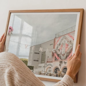California Dreamin&#39; : Venice Beach&#39;s Famous Sign | Poster | Photography || los angeles wall art, boho pink beach decor, airbnb, gift