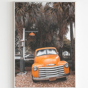 Vintage Chevy Print | Florida | Photography Print & Poster || Rustic Print, Vintage Car, Truck Print, Man Cave Print, Boys Room, Retro, USA