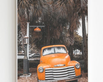 Vintage Chevy Print | Florida | Photography Print & Poster || Rustic Print, Vintage Car, Truck Print, Man Cave Print, Boys Room, Retro, USA