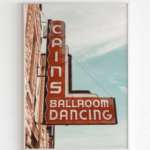 Cain's Ballroom | Tulsa, Oklahoma | Photography Print || Historic, Musician, Music, Concert, Venue, Western Sign, Neon Sign, Airbnb, Travel