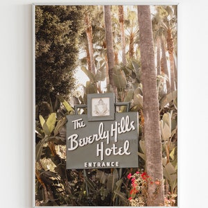 Beverly Hills | California Photography | Luster Print : Unframed || los angeles wall art, luxury gift her, airbnb decor, girly daughter room