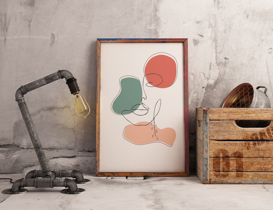 Abstract Art Line Print Gallery Wall Modern Wall Art Print Etsy