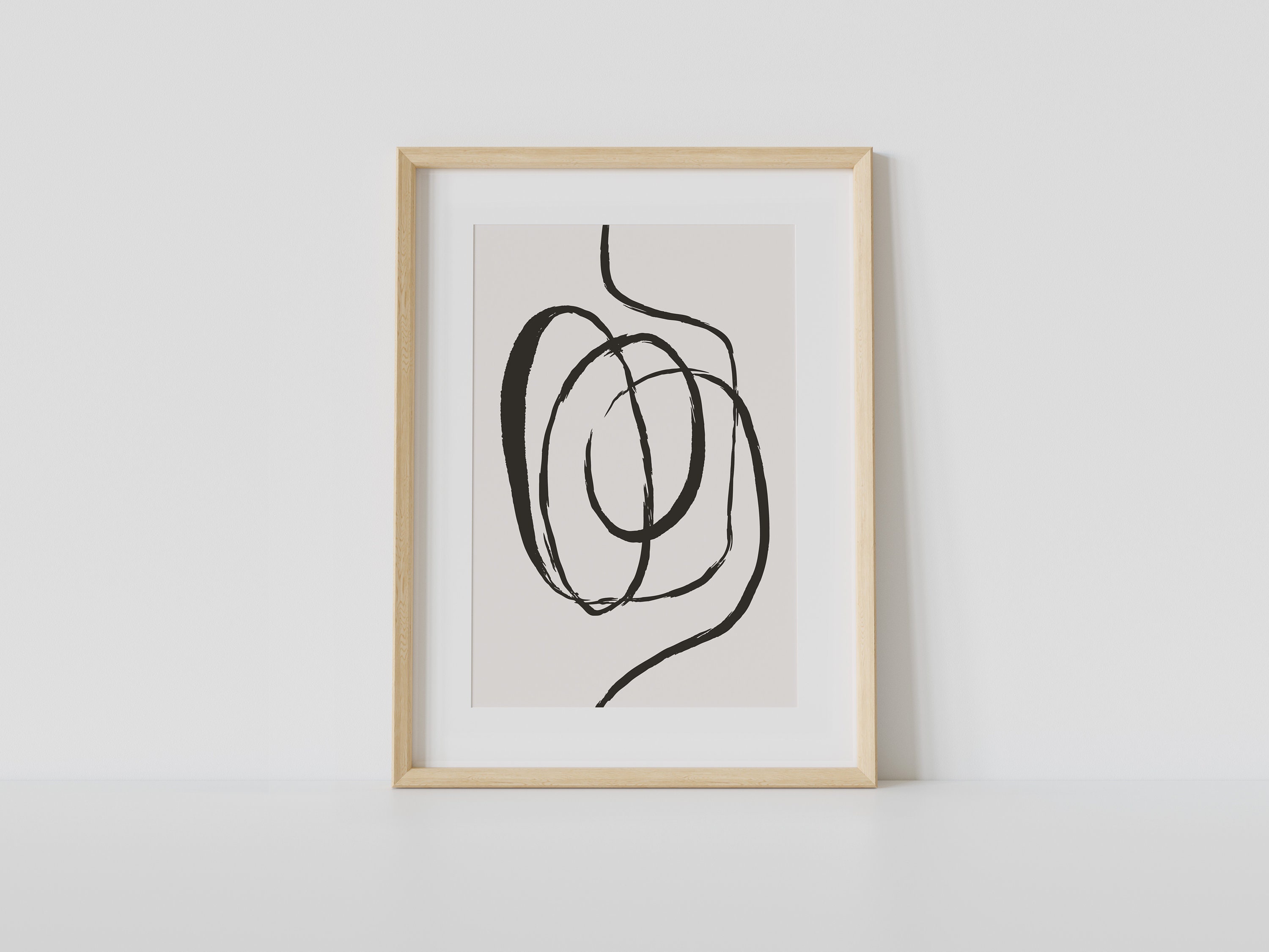 Abstract Line Art Print Line Art Minimalist Wall Art Etsy