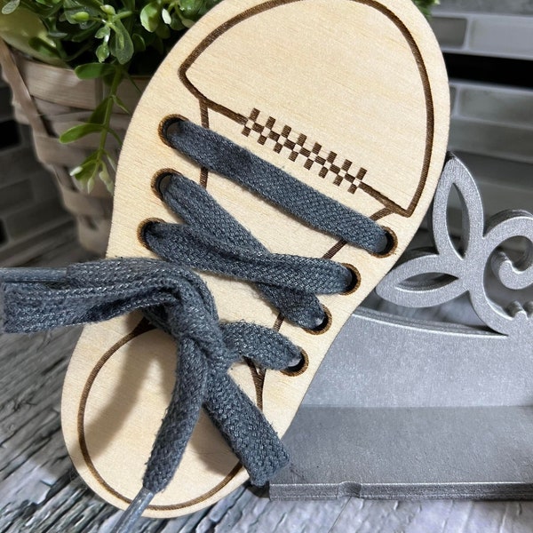 Shoe Lacing SVG & Tying Practice