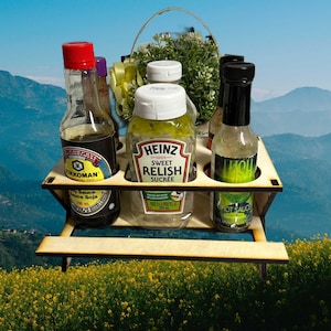 Picnic table for condiments SVG file