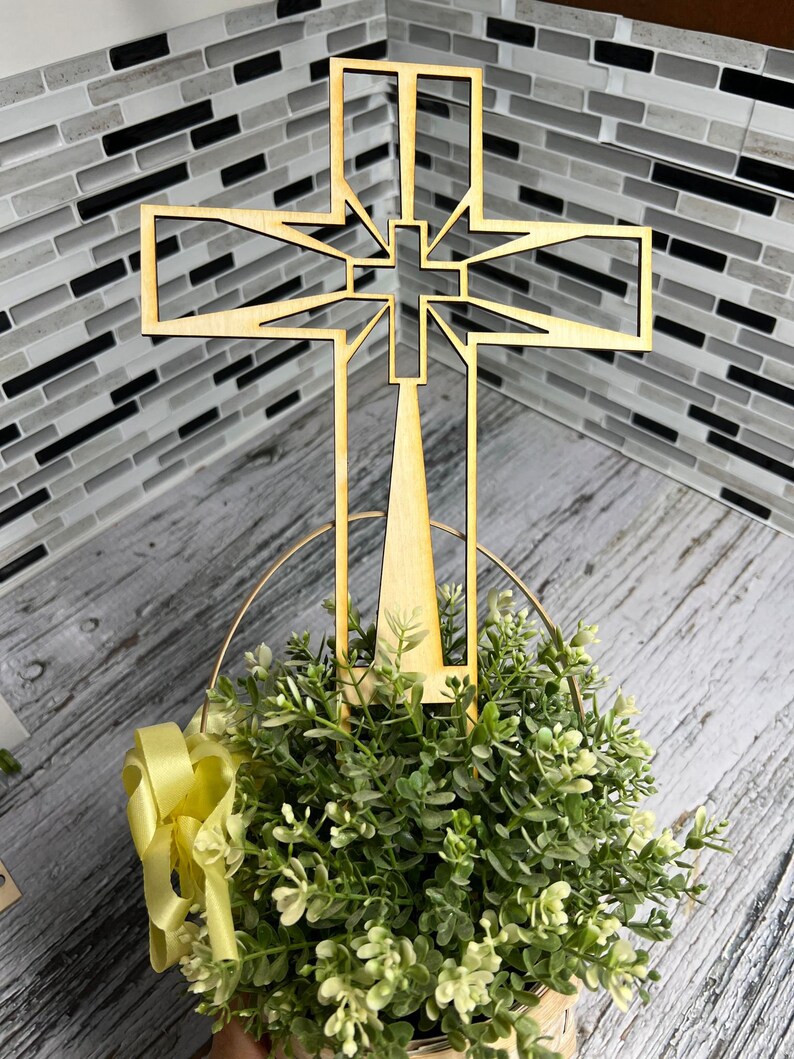 Kreuz Cake Topper Taufe SVG DATEI Etsy.de