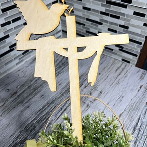 Cake topper Baptism/ cross/ dove/ mantle SVG FILE