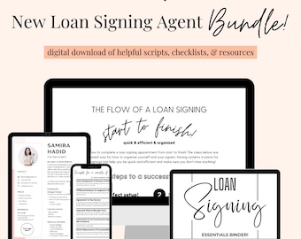 Loan Signing Agent Business Bundle: Scripts, Checklists, Marketing (Digital Download)