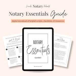 GUIDA ALLE COSE ESSENZIALI DEL NOTAIO Per i notai! Tutto ciò che devi sapere per appuntamenti notarili di successo dall'inizio alla fine!