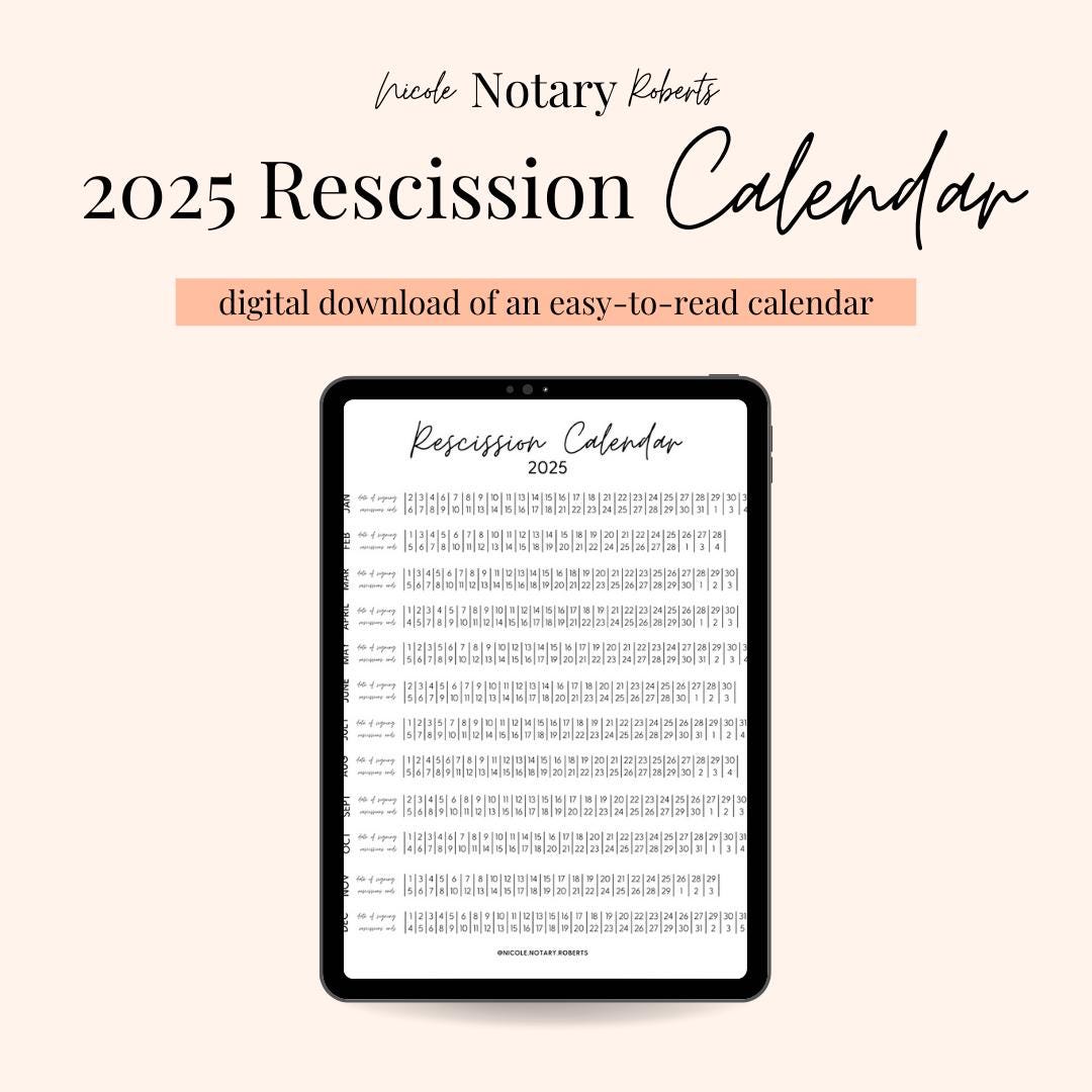 Rescission Calendar - Etsy rescission-calendar-etsy
