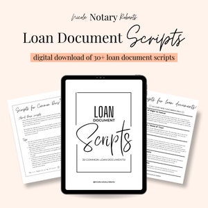 SCRIPTS für 30+ Kreditdokumente für Kreditunterzeichnungsagenten!