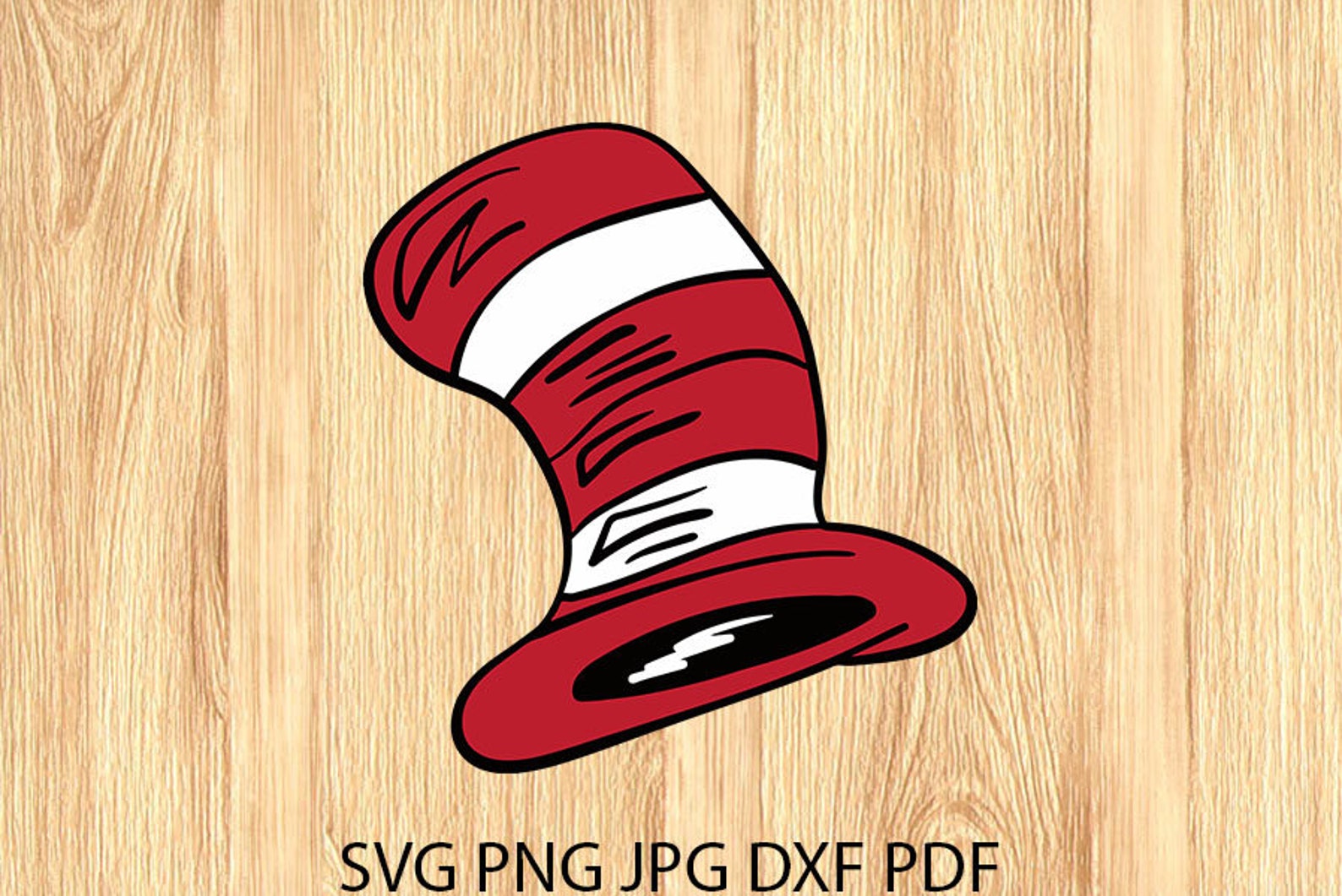 Cat in the Hat SVG Cut File for Cricut for Silhouette Cut | Etsy