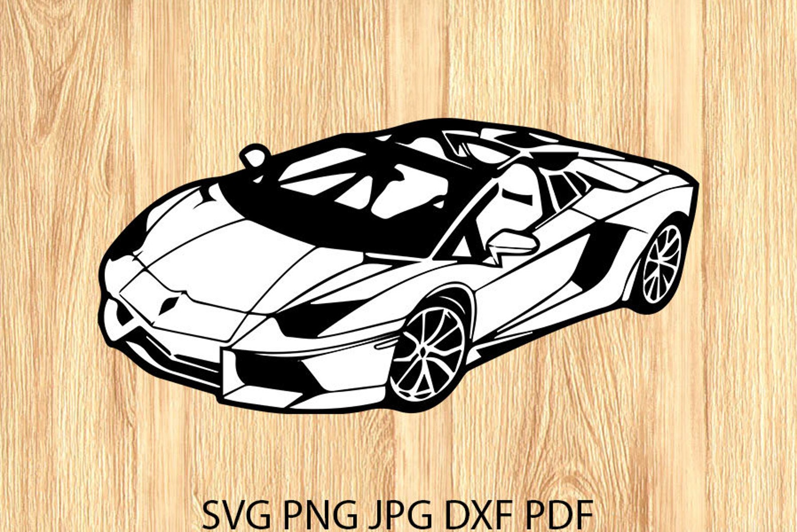 Lamborghini Silhouette Svg Sport Car Cut File For Cricut | Etsy
