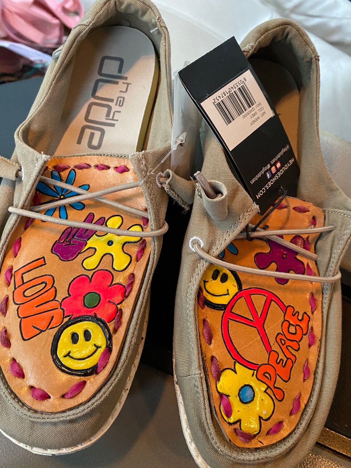 custom tooled hey dudes