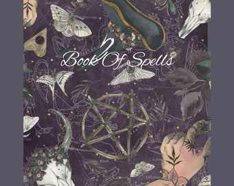 Downloadable Spell Book Pages With Cover.