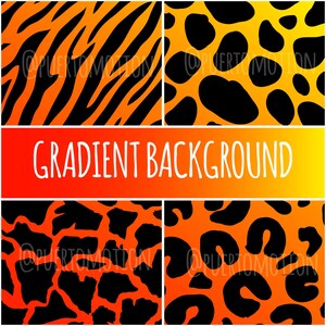 TierDruck Farbverlauf Hintergrund, Sofortiger Download svg, jpg