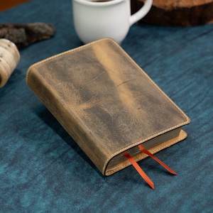 NASB 1995 Large Print Compact Minimal Design Full Grain Leather Bible Rebind