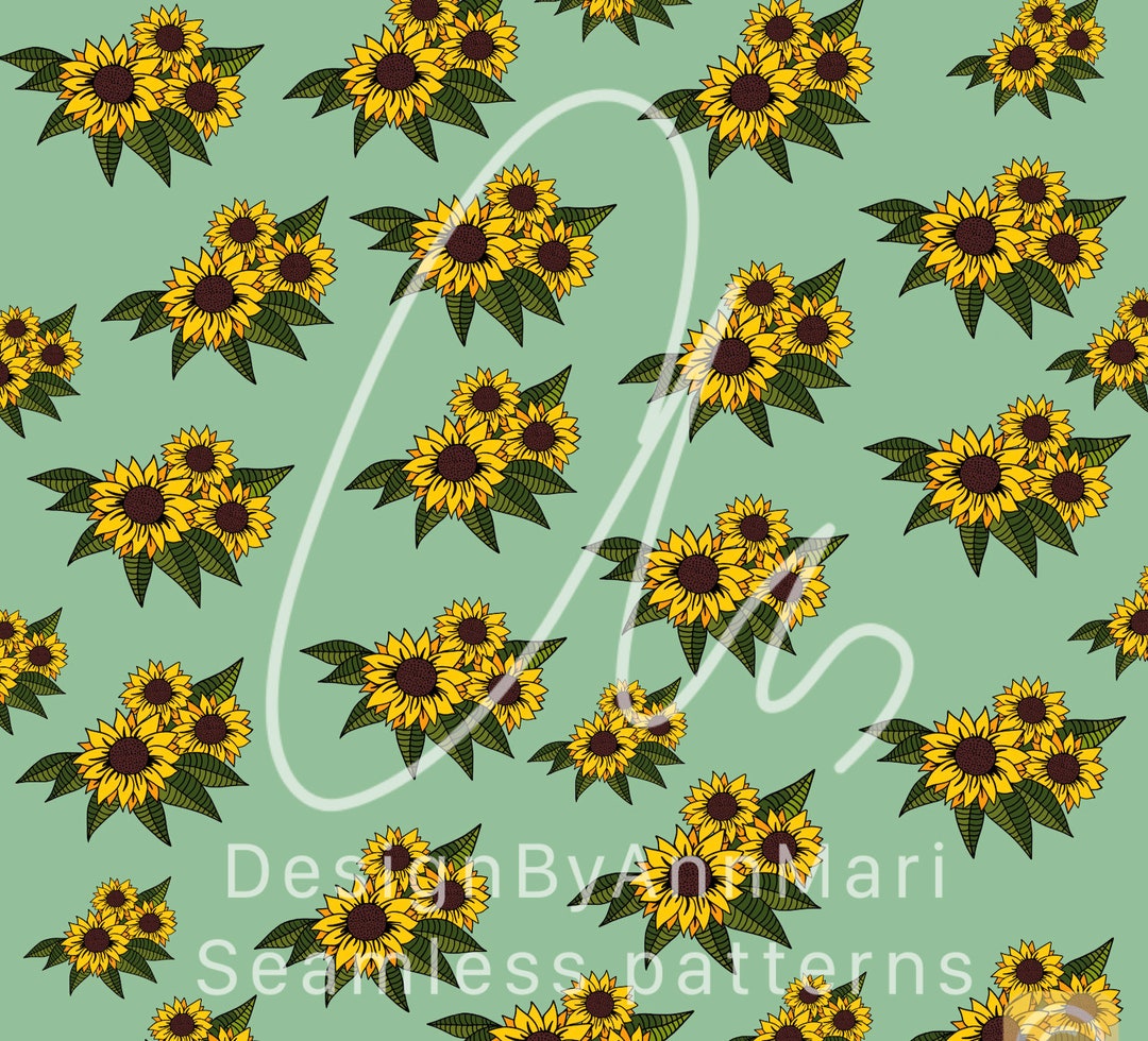 Seamless Thanksgiving Pattern, Sunflower Pattern, Fall Image, Pattern ...