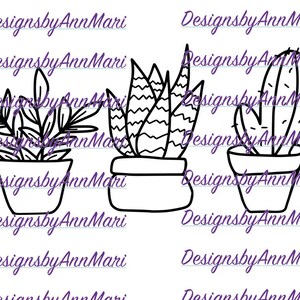 succulents svg, plant clip art cut file, succulent bundle svg, cactus plant cut file for silhouette and cricut, instant digital download svg image 1