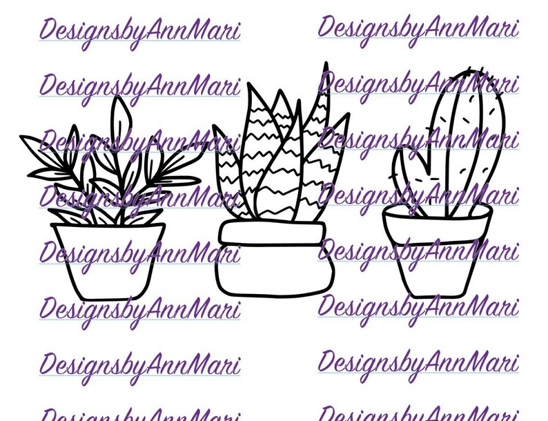 succulents svg, plant clip art cut file, succulent bundle svg, cactus plant cut file for silhouette and cricut, instant digital download svg image 1