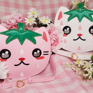 Strawberry Cat Convertible Bag