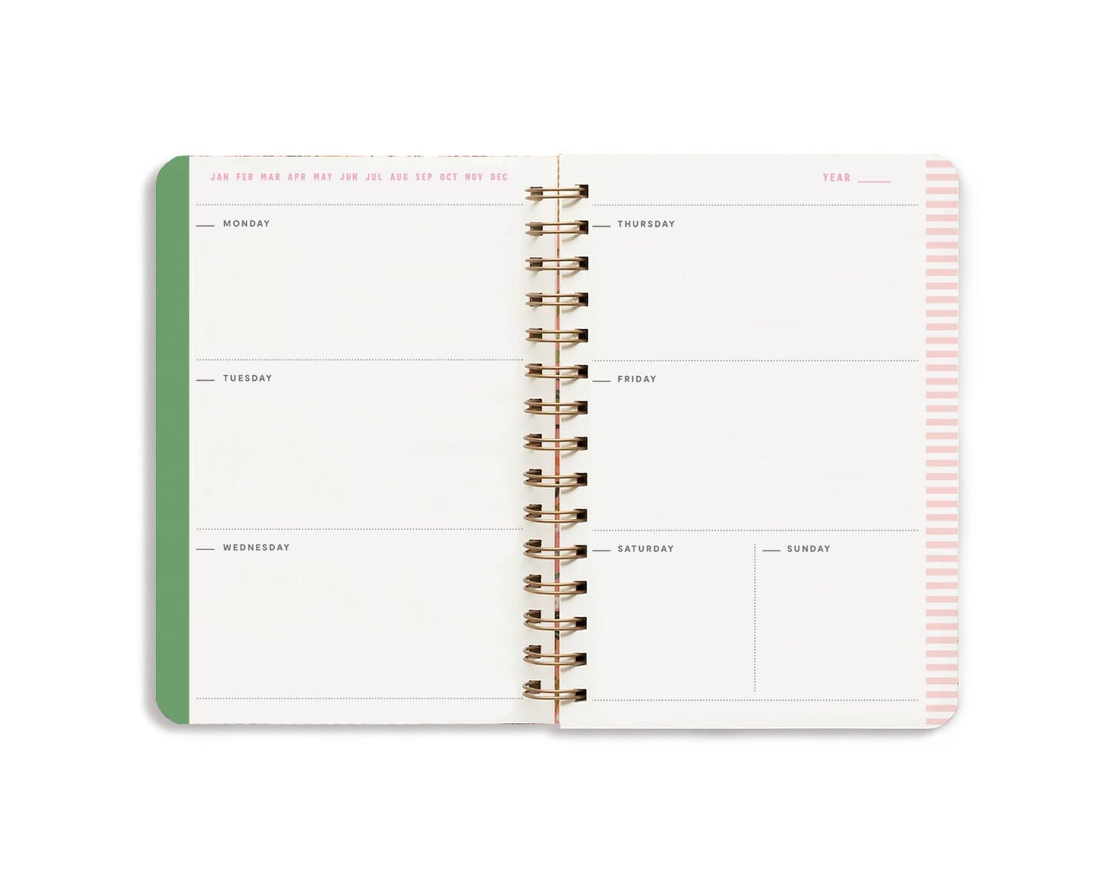 Undated Weekly Planner Weekly Diary Colourful Dotted Undated Etsy