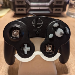 Custom Black & White Gamecube Controller Buttons Resin