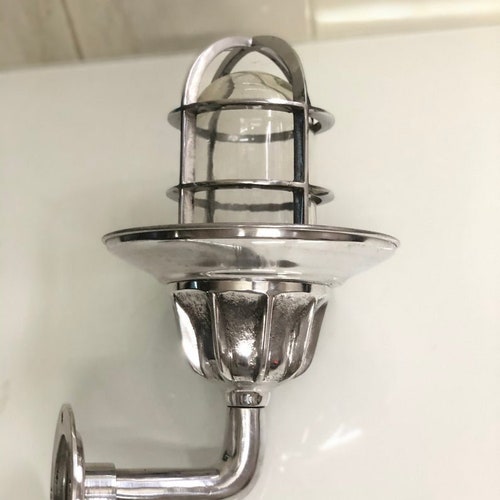 Nautical Marine Solid Aluminum Passageway Swan Ship Bulkhead Light with shops Shade
