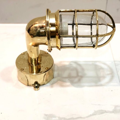 Nautical Ship Marine New Solid Brass Swan Passageway shops Bulkhead Light Junction Box 1 pcs