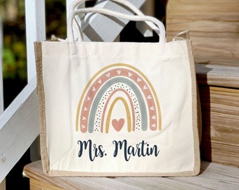 custom teacher bolsa