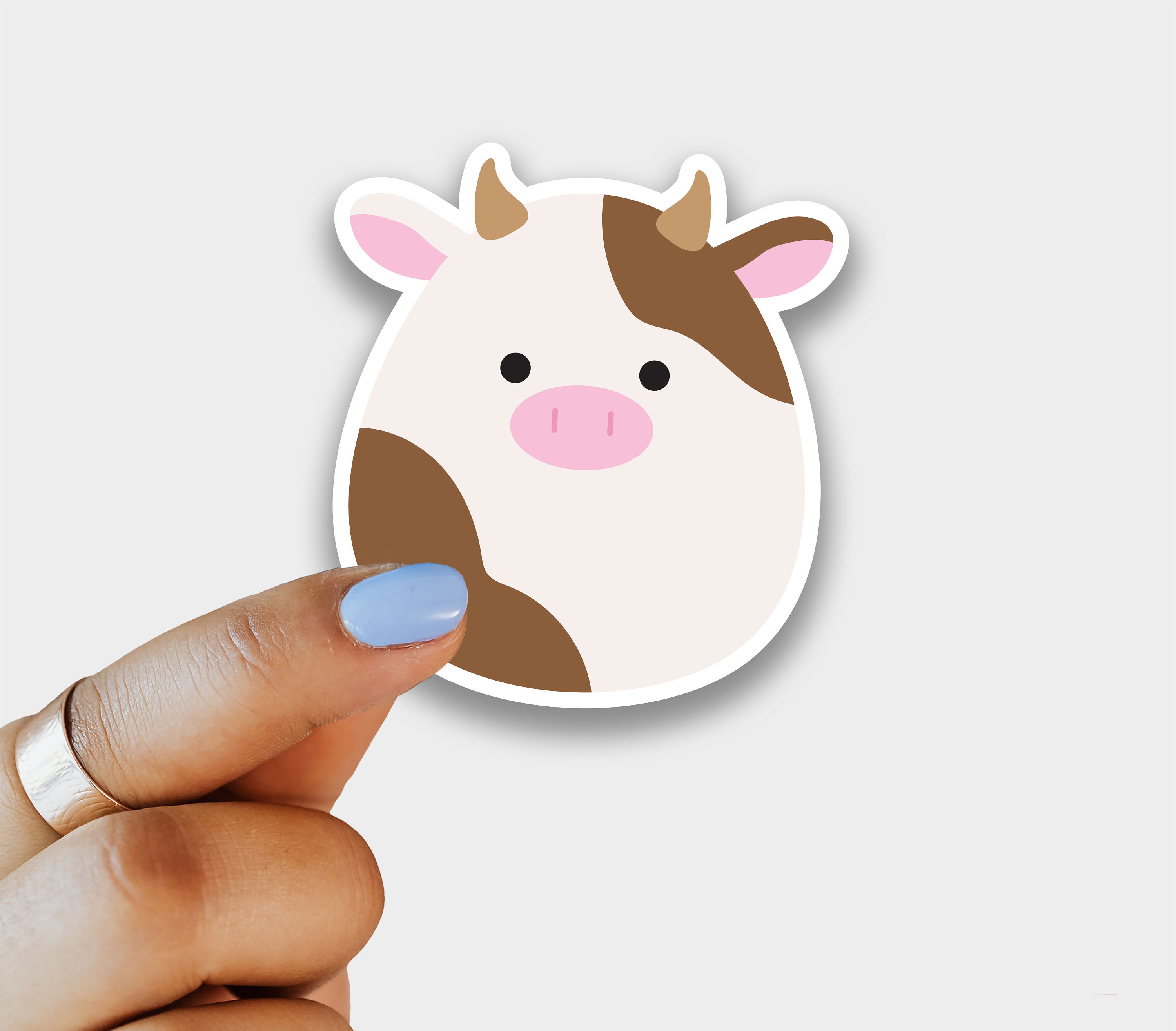 Squishmallow Sticker Squishmallow Ronnie Cow Connor the Cow | Etsy