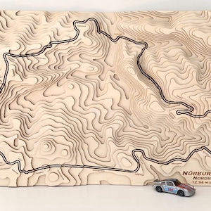 Nürbergring Nordschleife - Mappa topografica 3D della pista