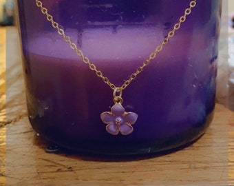 cherry blossom pendant necklace In various colours