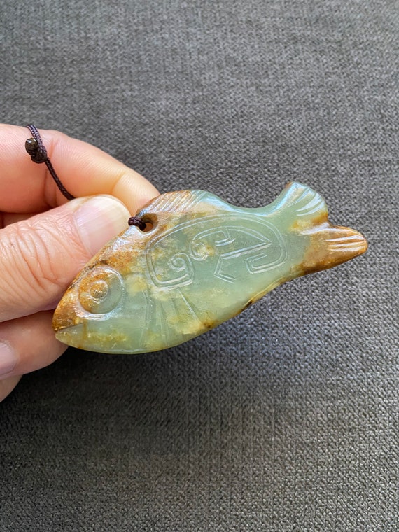Ancient Chinese jade fish-shaped jade pendant