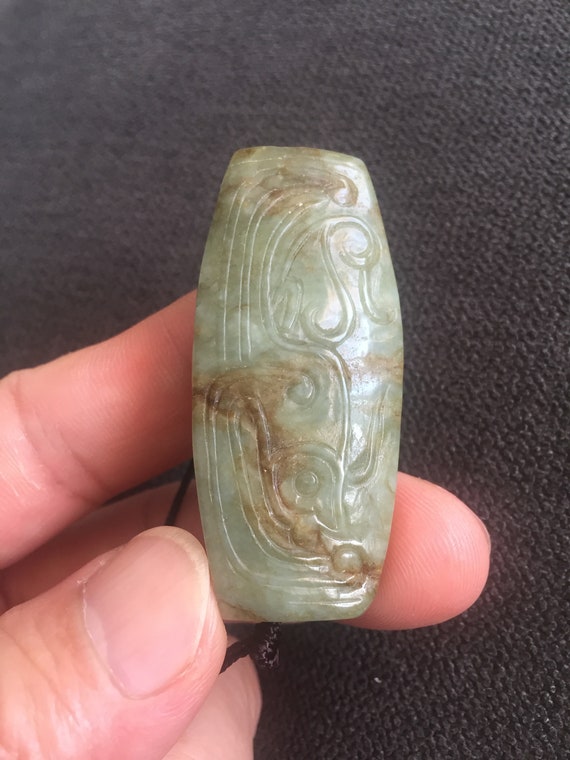 Bird Pattern Jade Pendant Before Ming Dynasty, Ch… - image 5